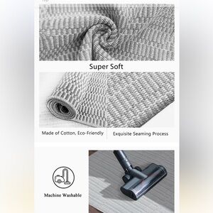 Boho Washable Runner Rug 2'4" x 12'